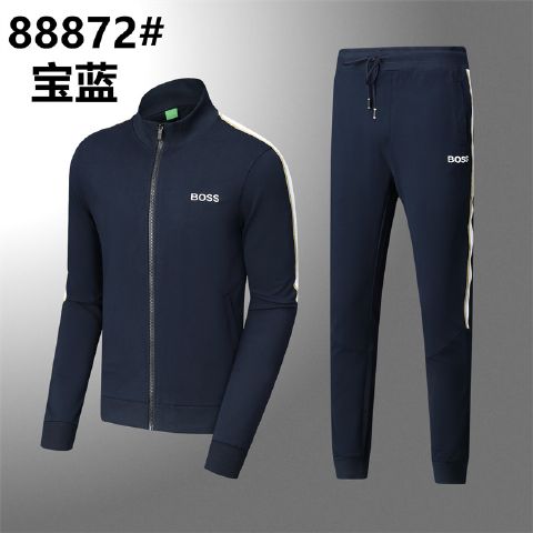 Top Quality Replica Men Boss Dark Blue tracksuit