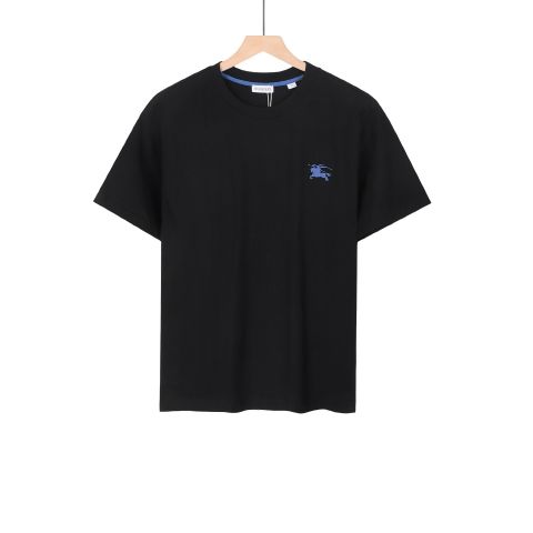 Casual Fake Burberry Black T-Shirt for Men