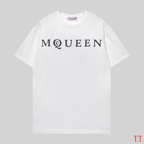 Casual Knock Off Alexander McQueen T-shirts White For Men