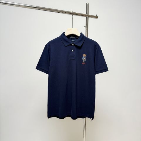 Casual Replica Ralph Lauren POLO Dark Blue T-Shirt for Men