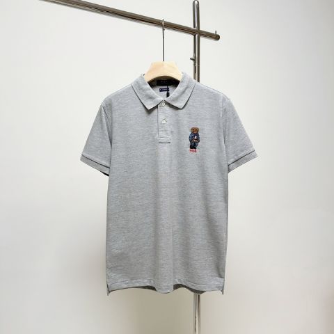 Casual Replica Ralph Lauren POLO Grey T-Shirt for Men