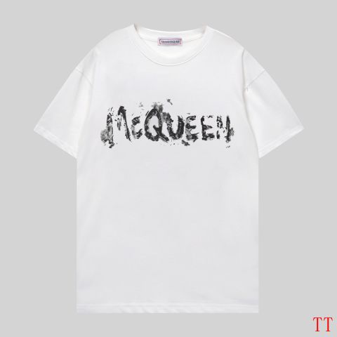 High Quality Fake Alexander McQueen T-shirts White For Men