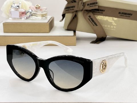 Knock Off Burberry Anti-UV Sunglasses Black with White