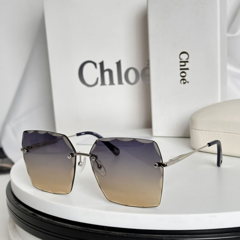 Replica Chole  Sunglasses Silver Frame